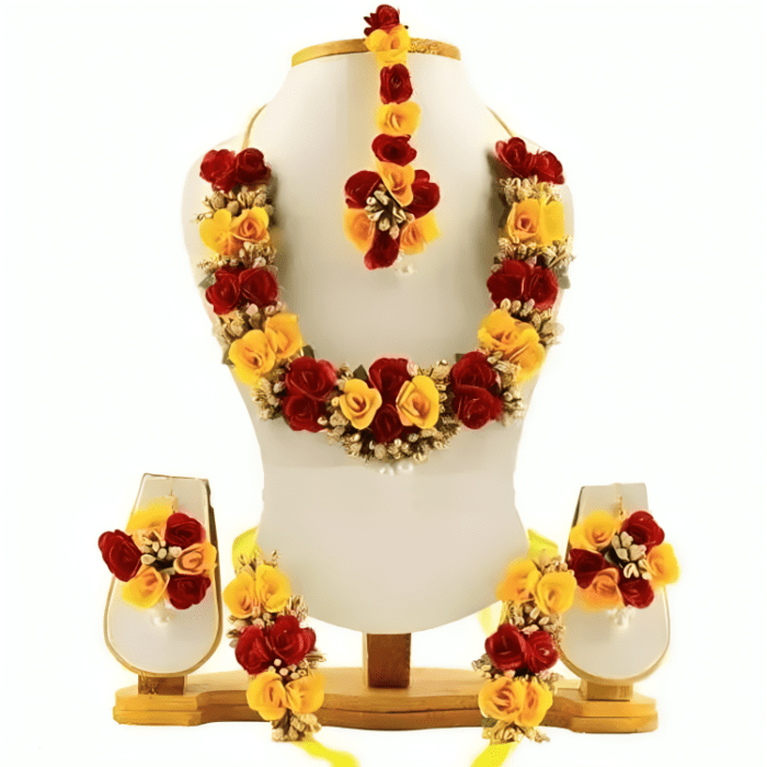 Handmade artificial flower haldi jewelry flower Jewellery Floral