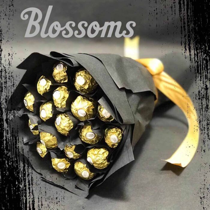 chocolates bouquet, boutique flower shop Lahore, chocolate and flower arrangement, gourmet chocolate bouquet, floral chocolate gifts, sweet bouquet gif